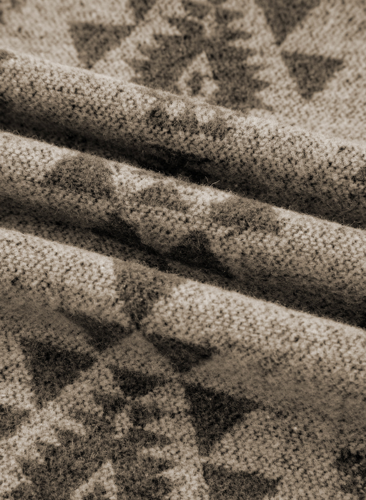 Gray Western Aztec Print Color Block Patchwork Drawstring Hooded Shacket/Jacket