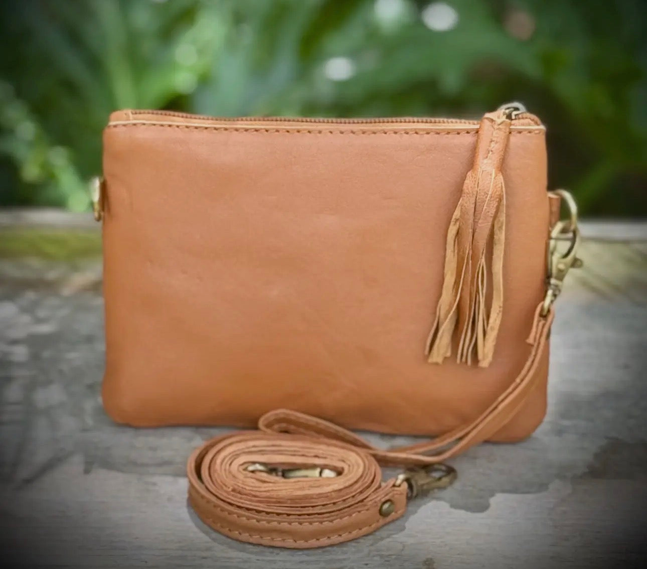 UPCYCLED LV COWHIDE LEATHER CROSSBODY WRISTLET