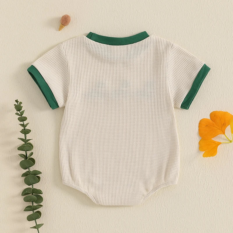 Boys Duck Embroidered Romper