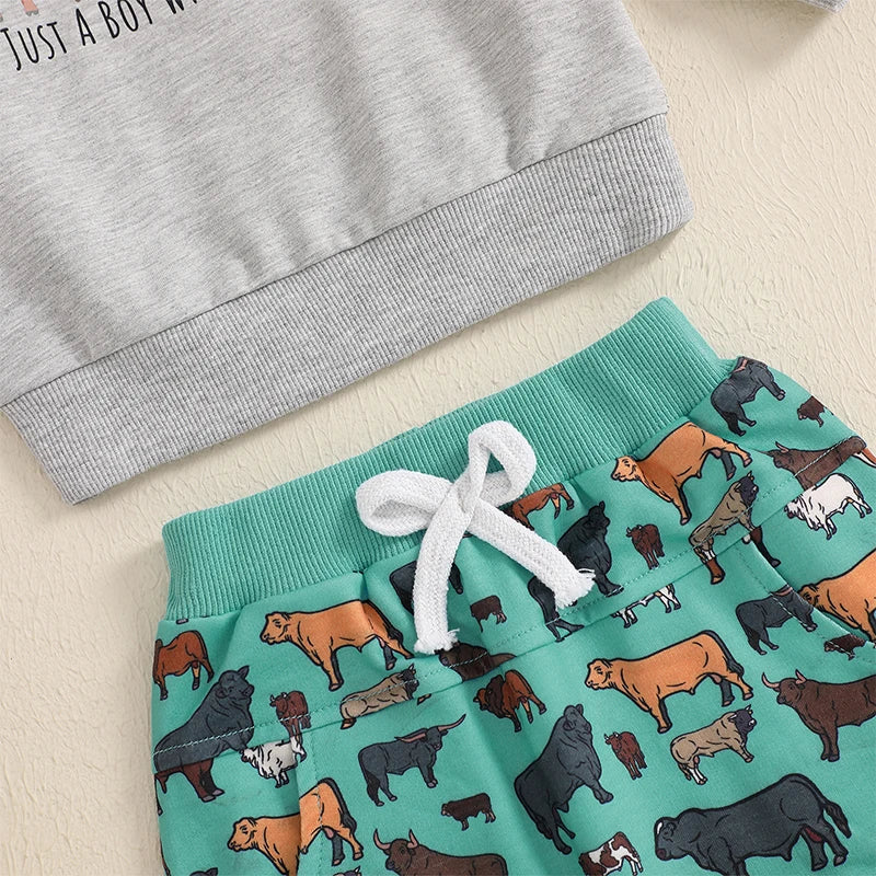 Just A Boy Who Loves Cows