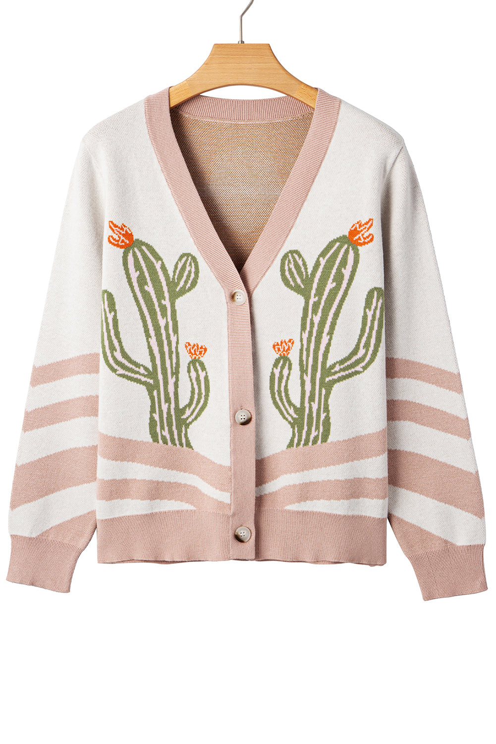 Desert Cactus Buttoned Front Cardigan