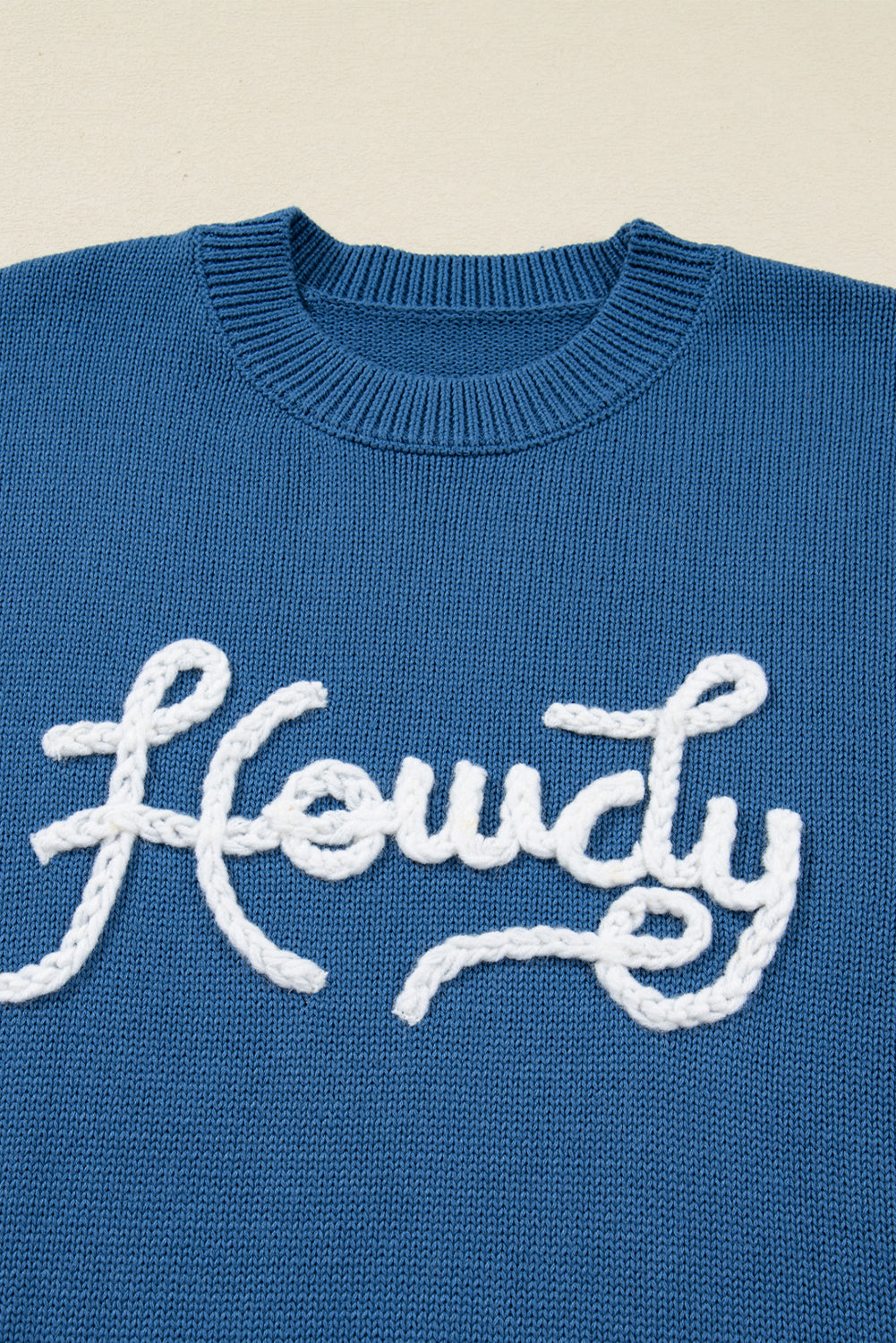 Howdy Embroidered Western Sweater