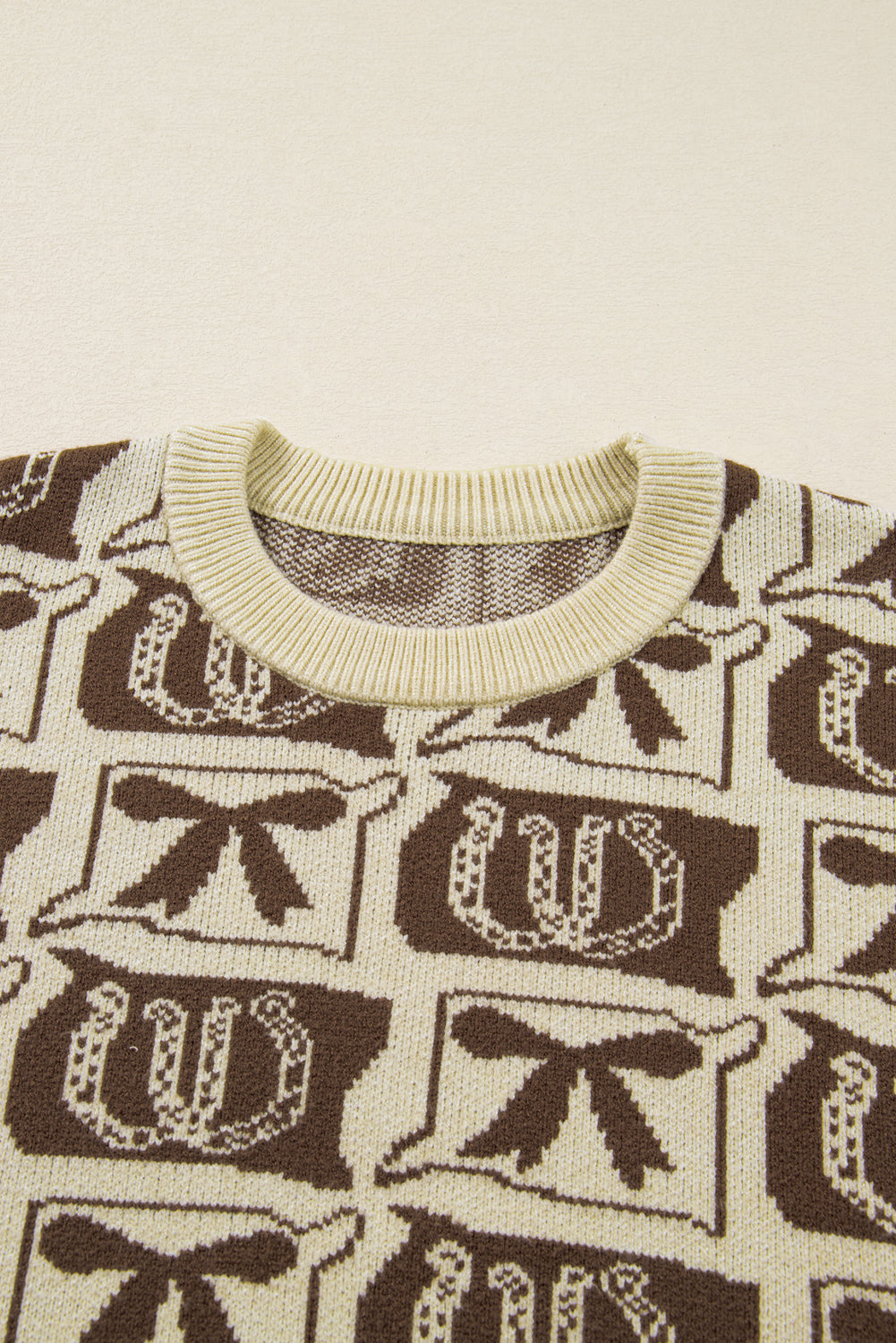 Bow & Horseshoe Plus Size Sweater
