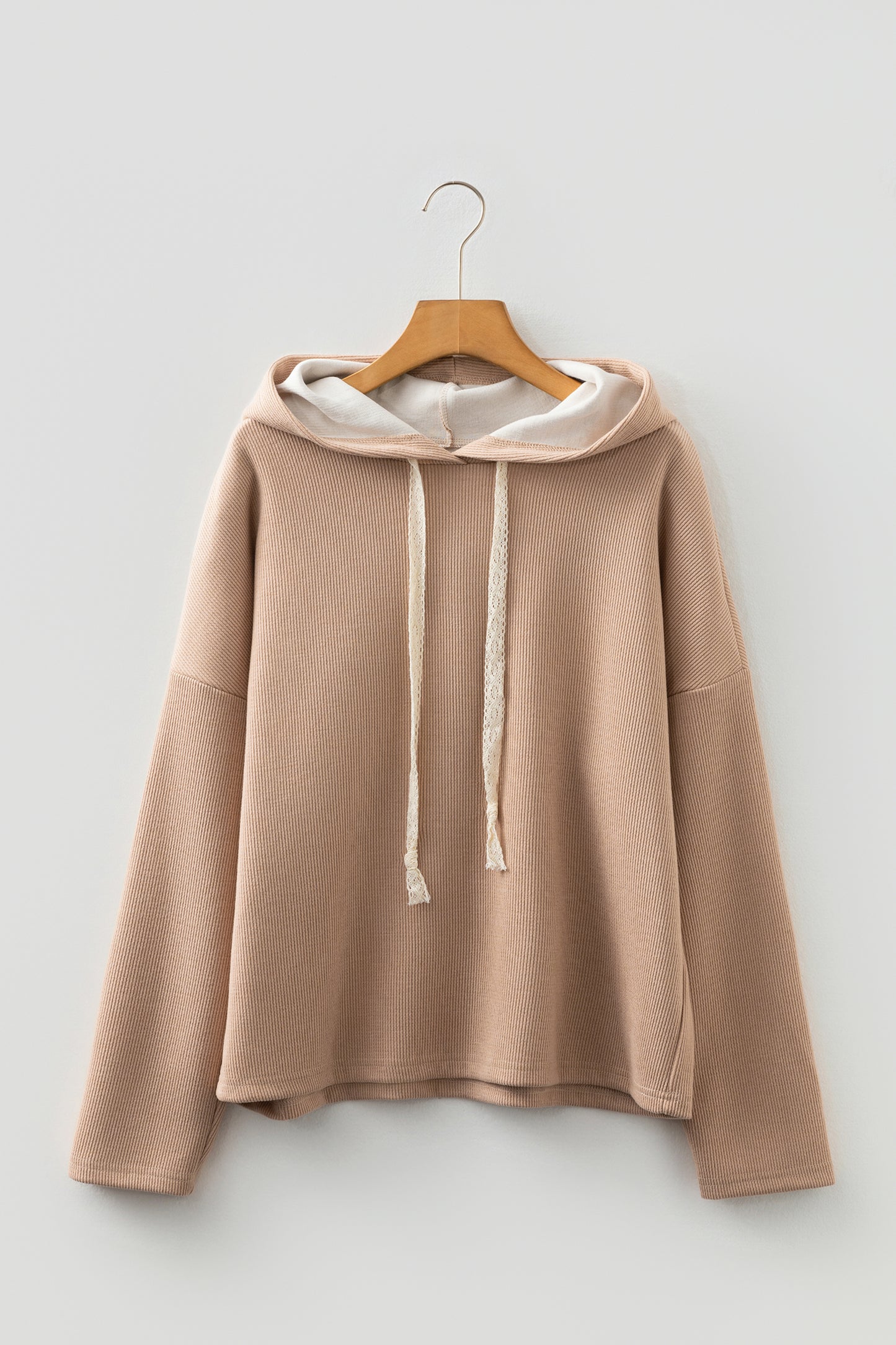 Thermal Textured Leopard Hooded Sweatshirt