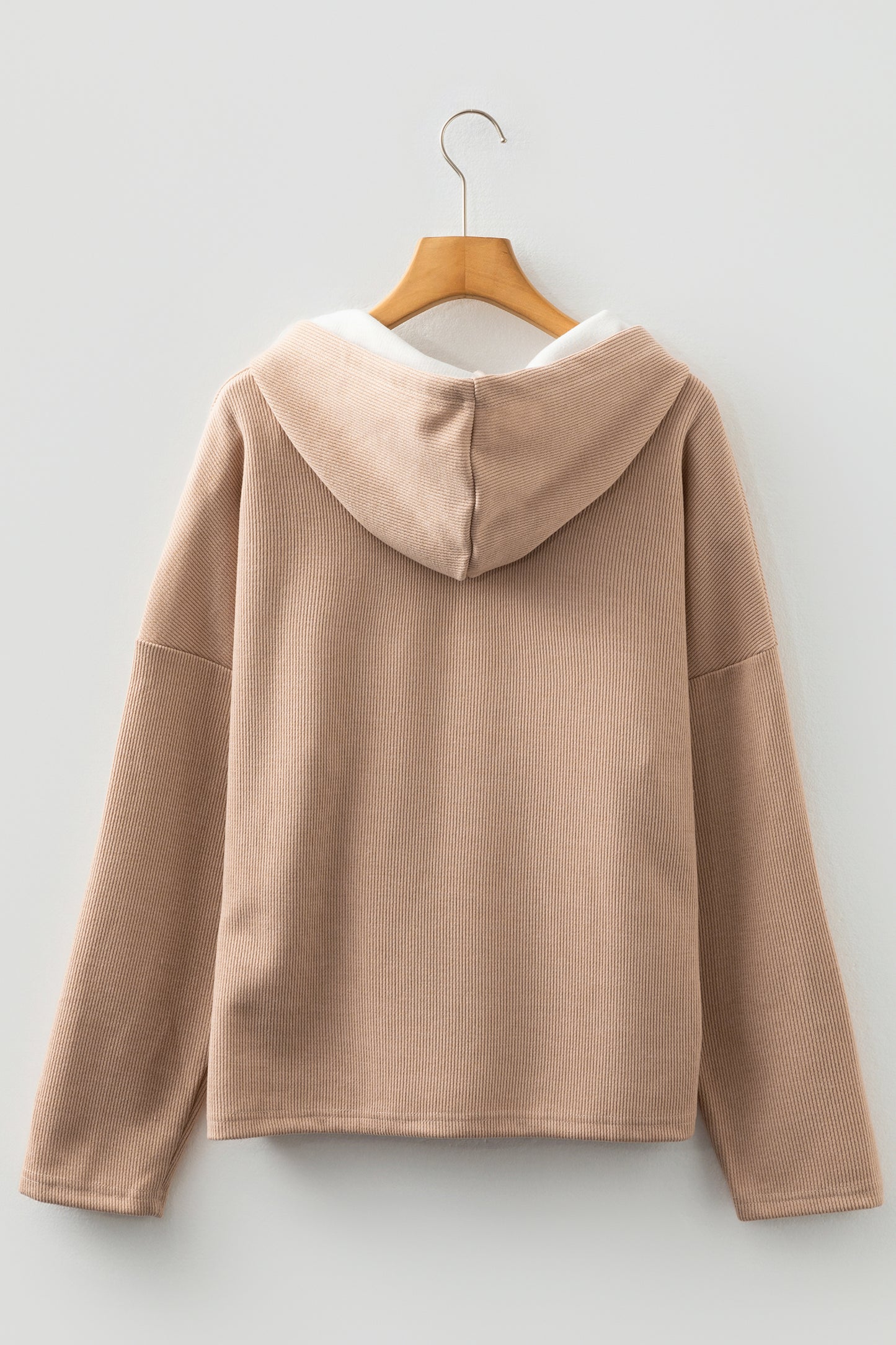 Thermal Textured Leopard Hooded Sweatshirt