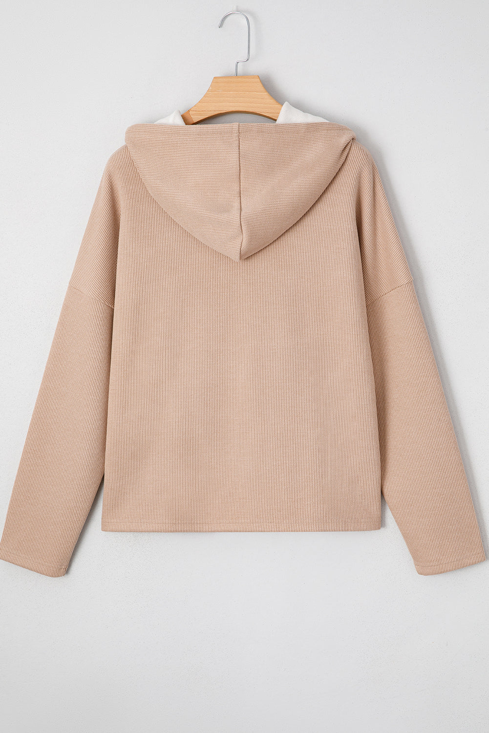 Thermal Textured Leopard Hooded Sweatshirt