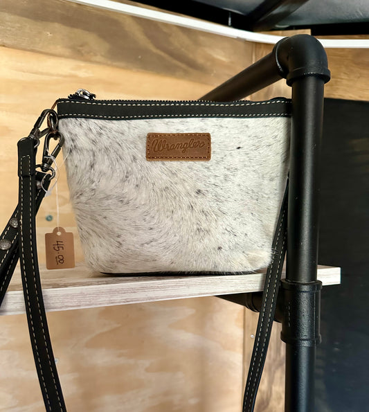 Wrangler Genuine Hair-On Cowhide Crossbody