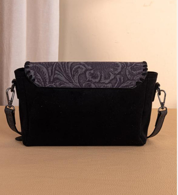 Wrangler Vintage Floral Printed Crossbody Bag with Small Pouch