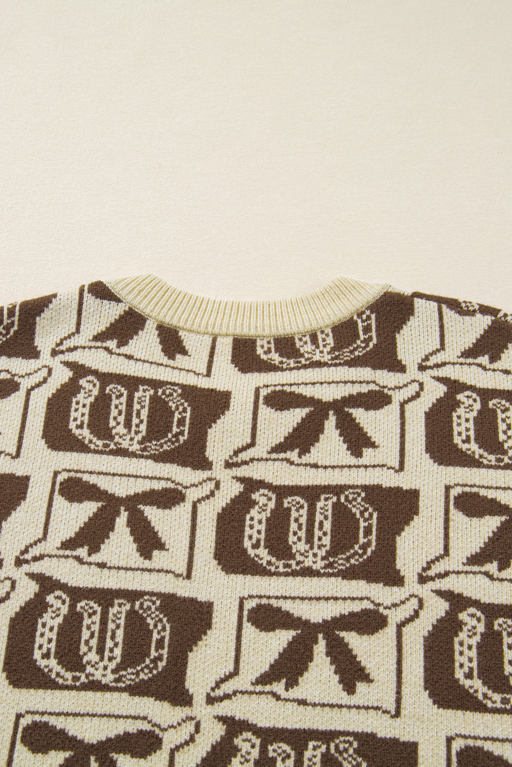 Bow & Horseshoe Plus Size Sweater