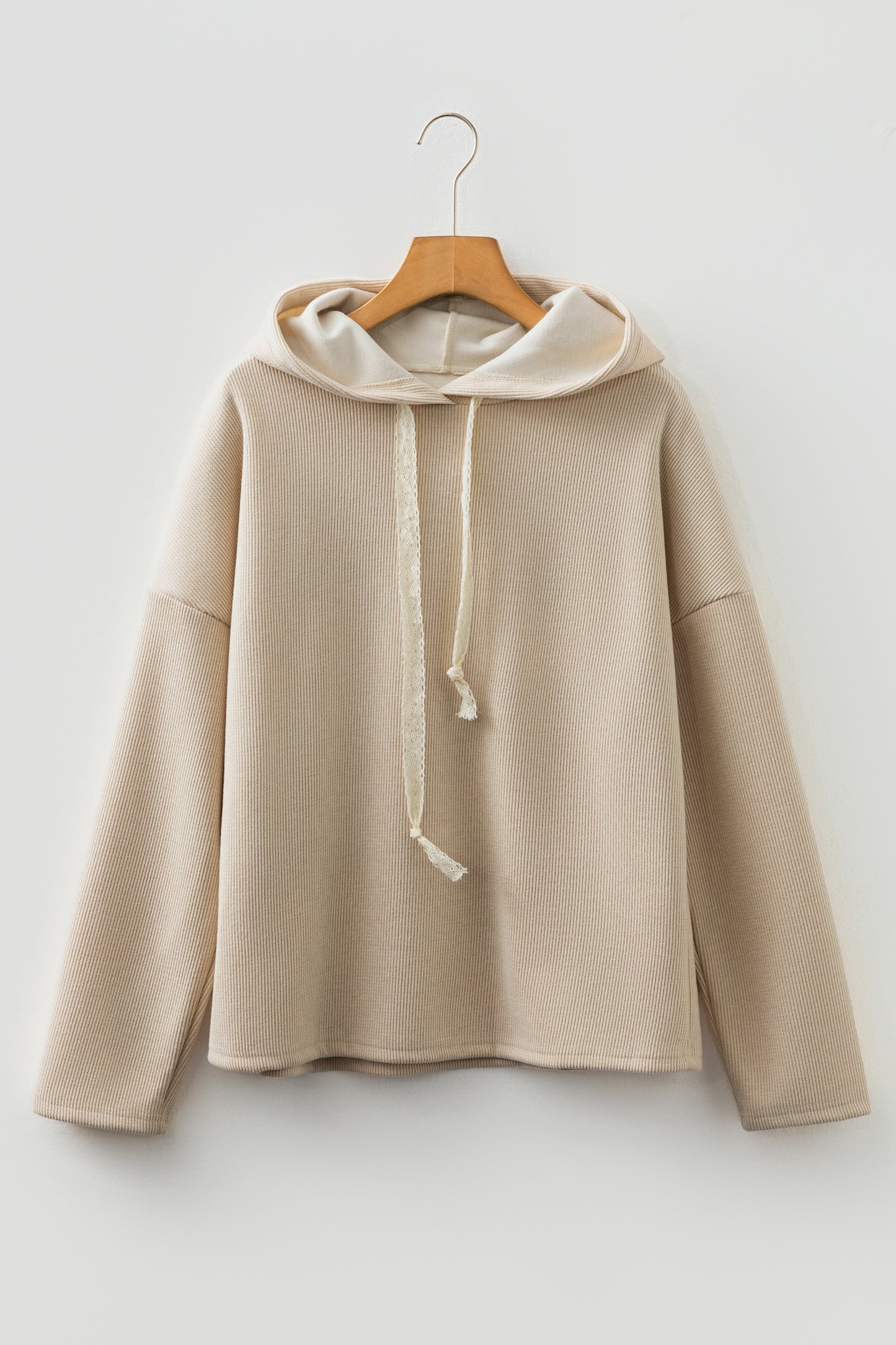 Thermal Textured Leopard Hooded Sweatshirt