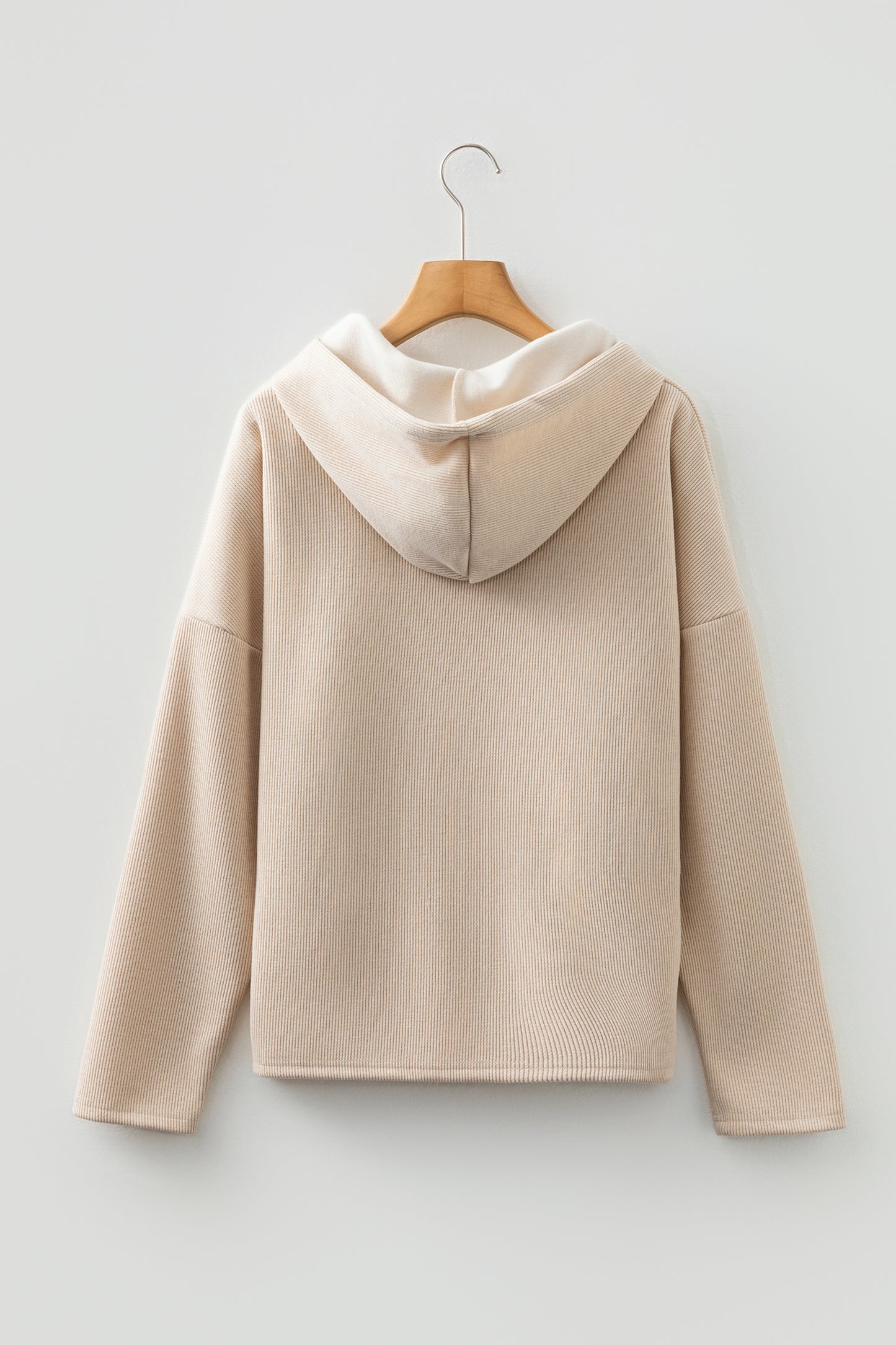 Thermal Textured Leopard Hooded Sweatshirt