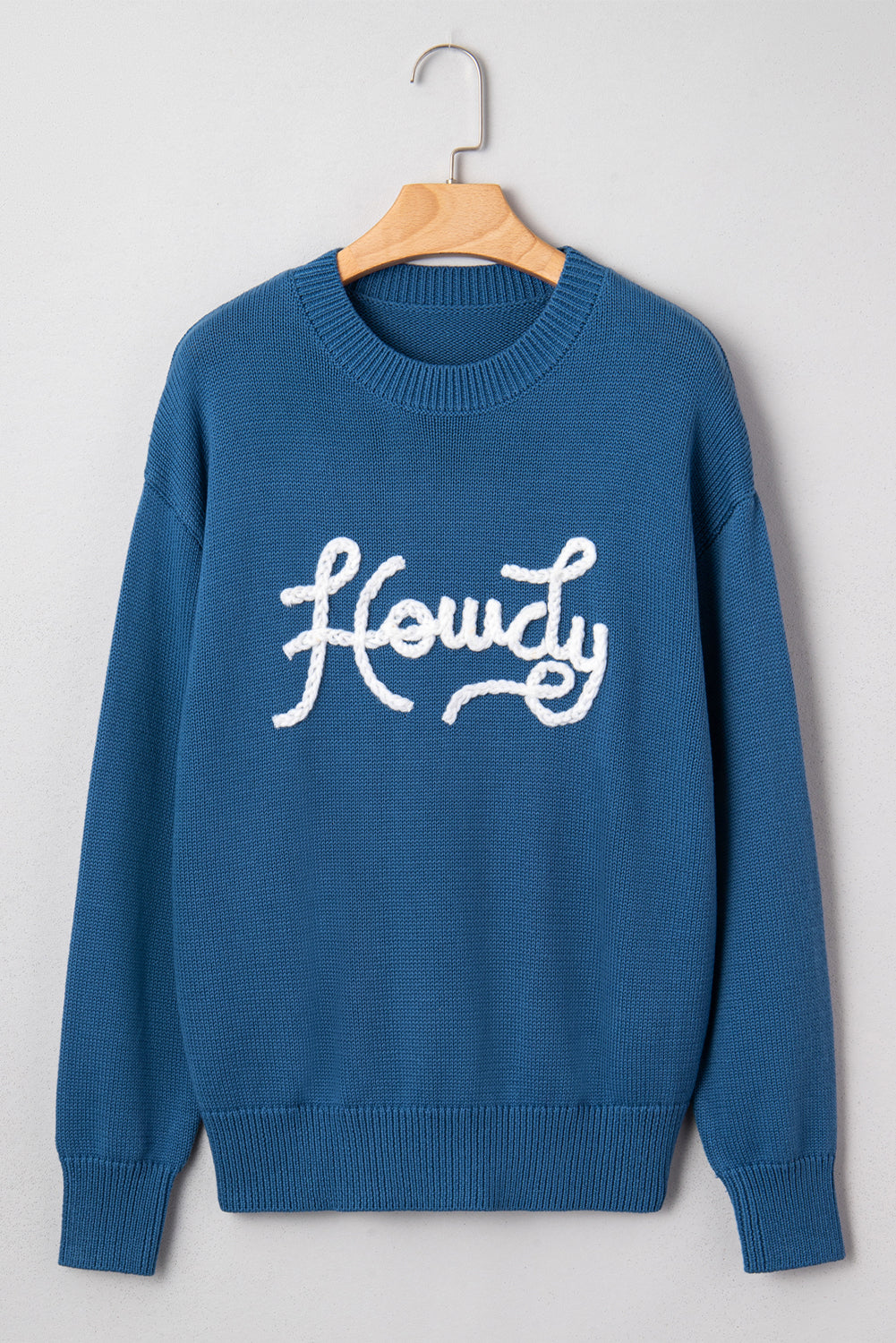 Howdy Embroidered Western Sweater