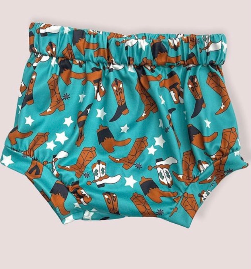 COWBOY BOOTS PRINT BLOOMERS