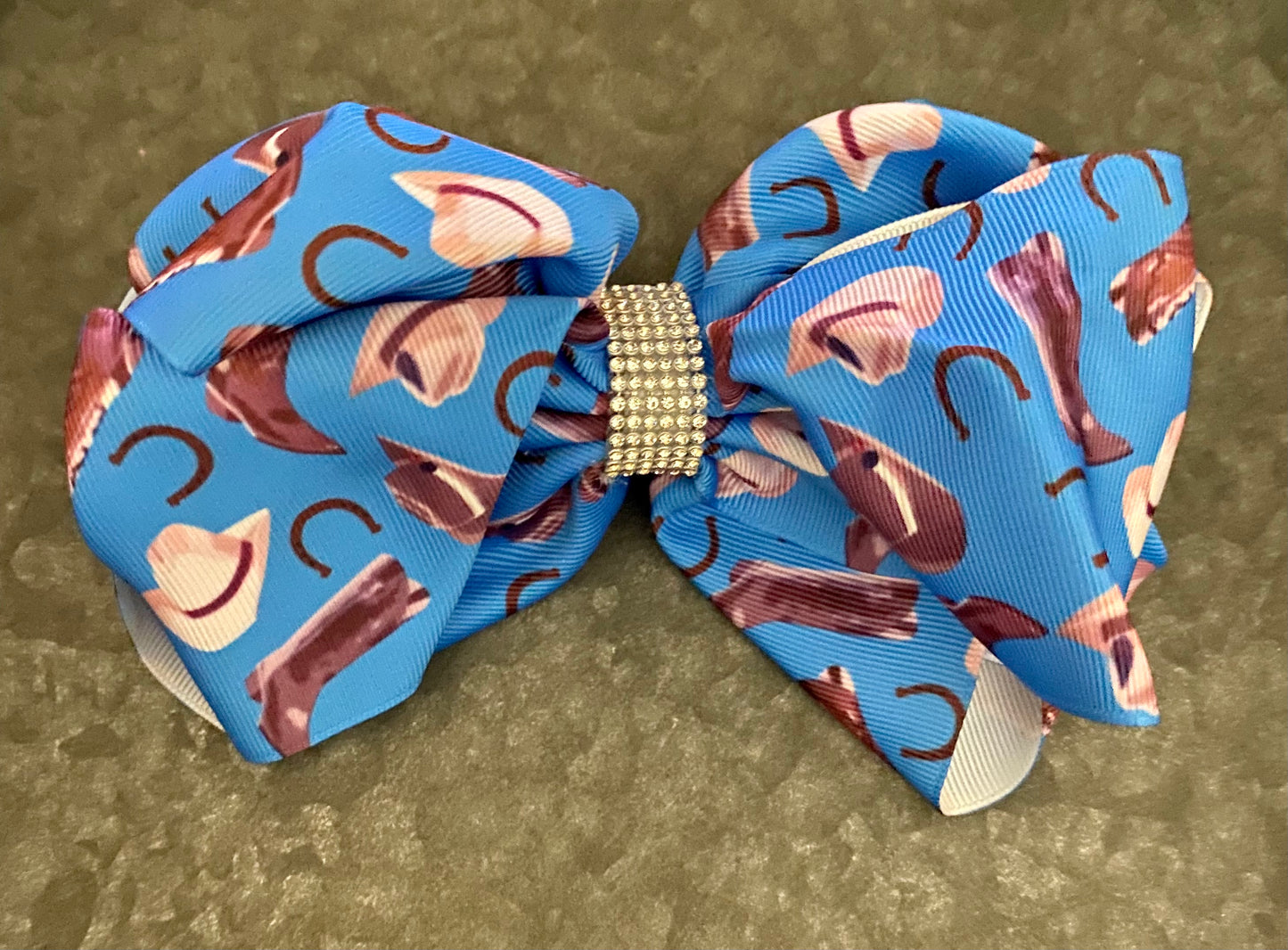 COWBOY PRINT BOW