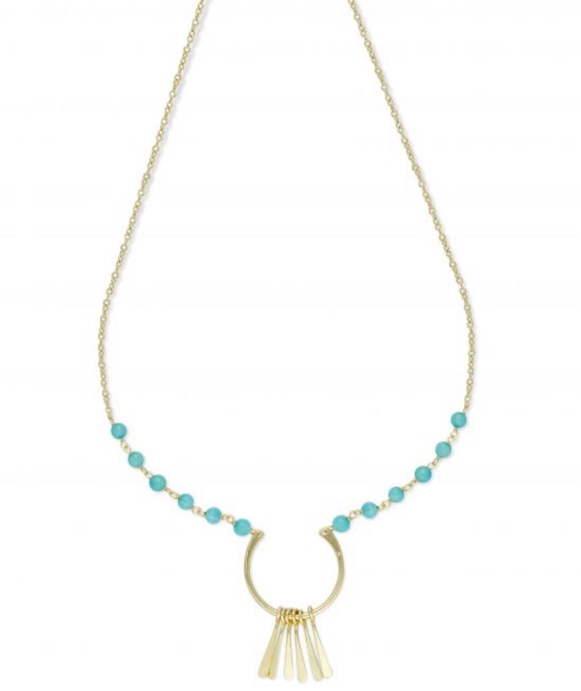 AQUA STONED NECKLACE