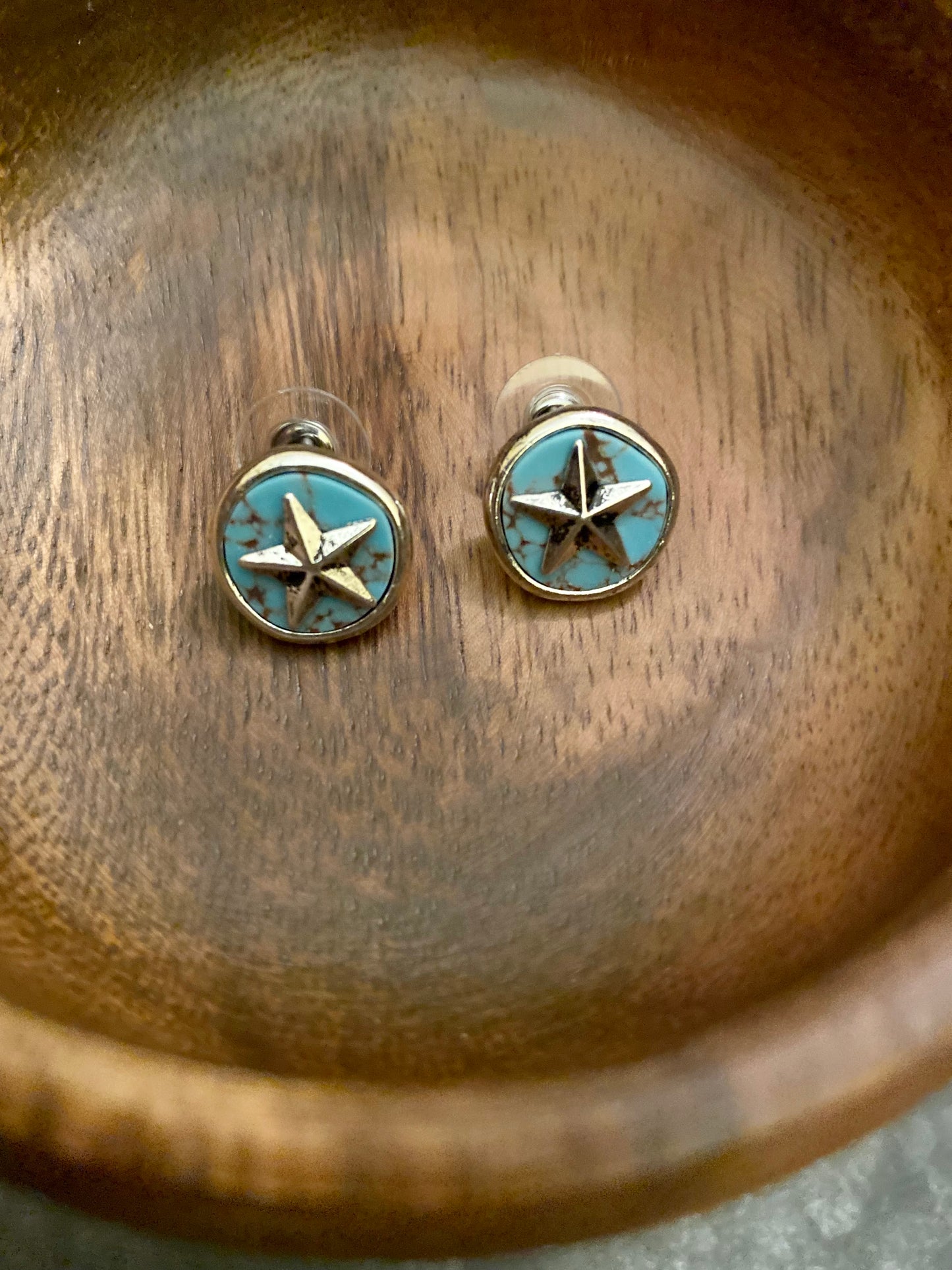 TURQUOISE STAR EARRINGS