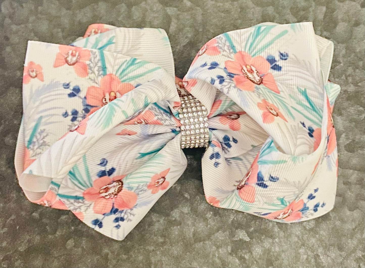 FLORAL PRINT BOW