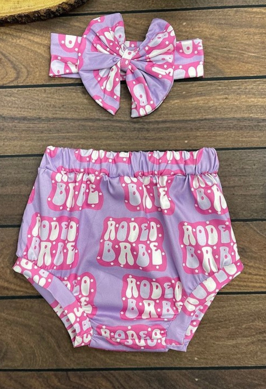 RODEO PRINT BLOOMERS & BOW