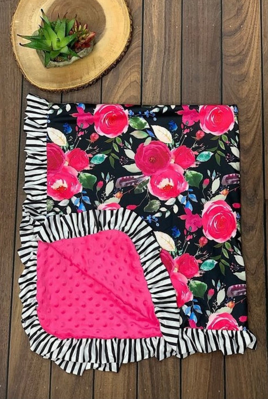 FLORAL PRINT BABY BLANKET