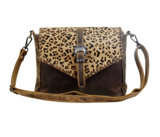 MYRA SWISH LEOPARD BAG