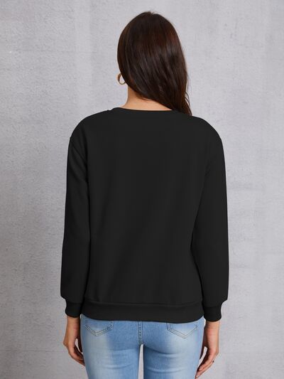 WESTERN Round Neck Dropped Shoulder Sweatshirt